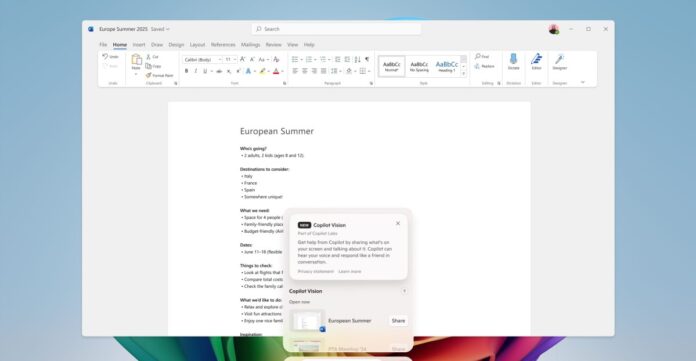 Microsoft Tests Copilot Vision Update