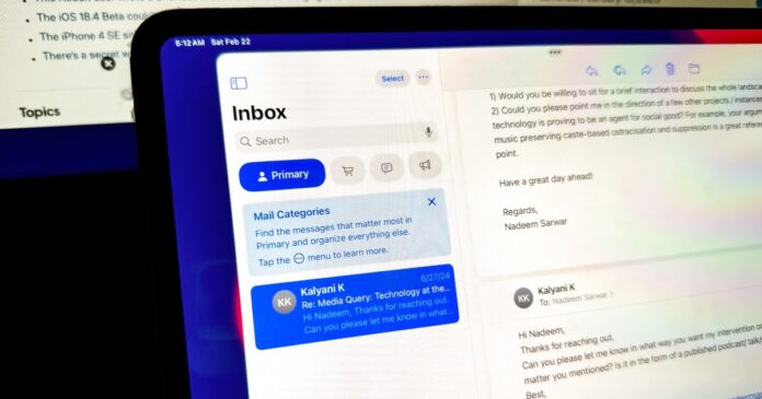 Overhauled Mail app