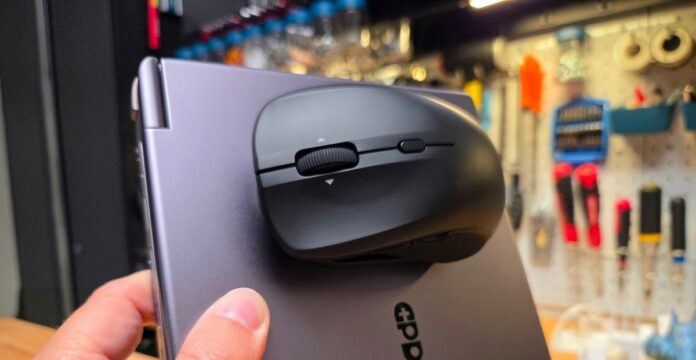 Rephrase single title from this title I tried the magnetic mouse with its own folding USB-C charge cable
 . And it must return only title i dont want any extra information or introductory text with title e.g: 