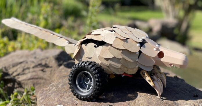 Pangolin Robot Sows Seeds in Dug Holes
